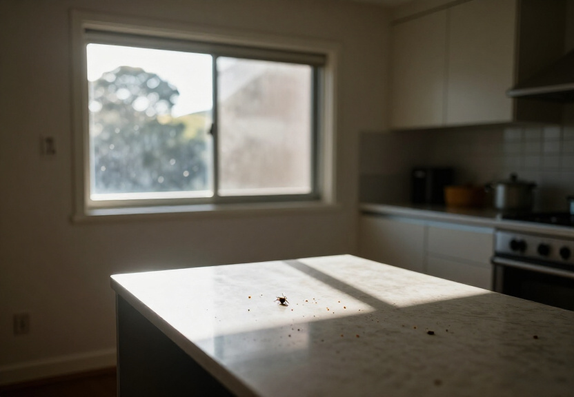 Cockroach problem in a Willoughby restaurant kitchen before treatment